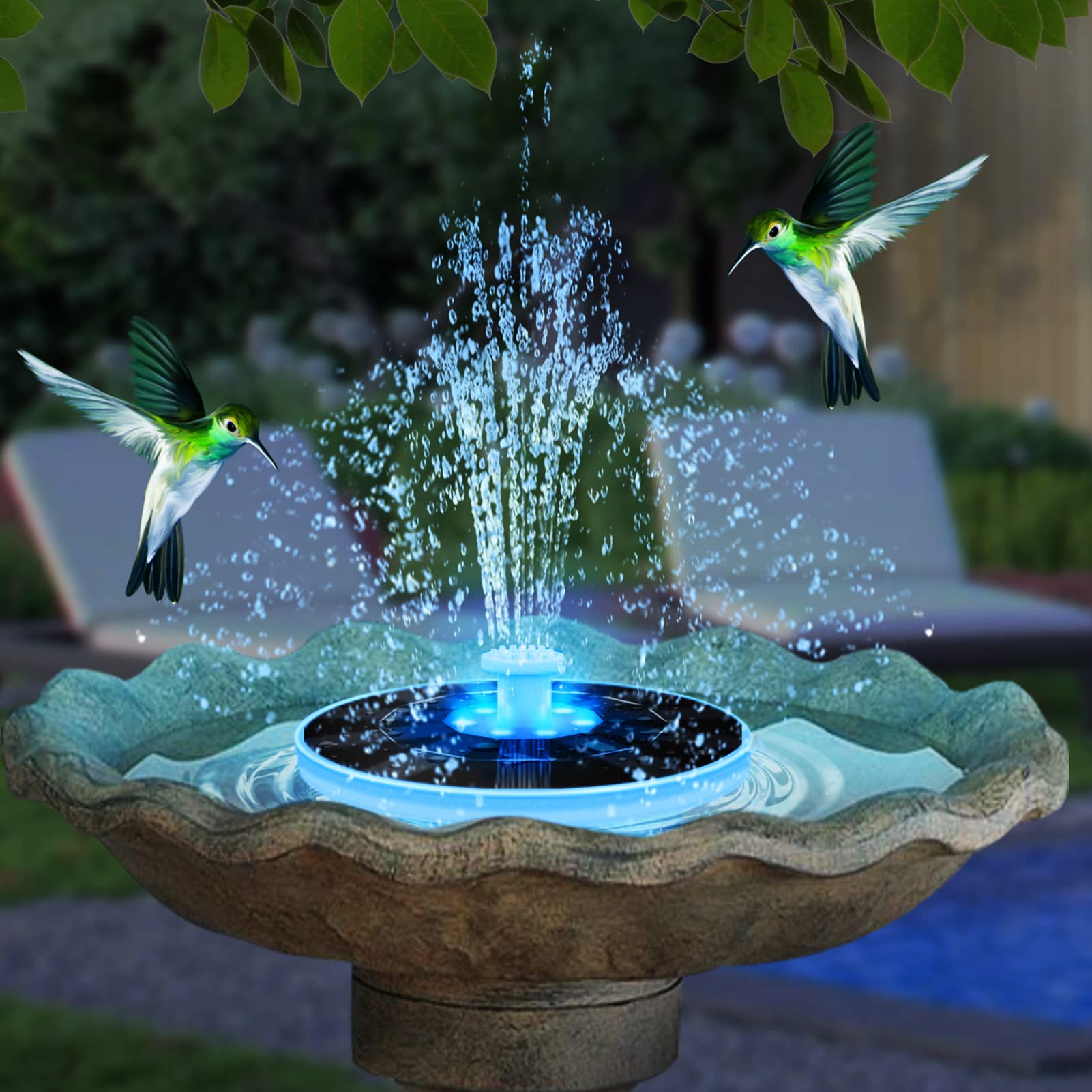 Solar Garden Fountain