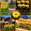 Solar-Powered Sunflower Garden Lights