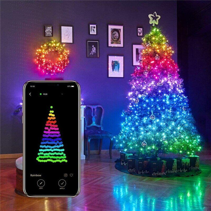 Inteligent Remote Christmas Tree LED Lights